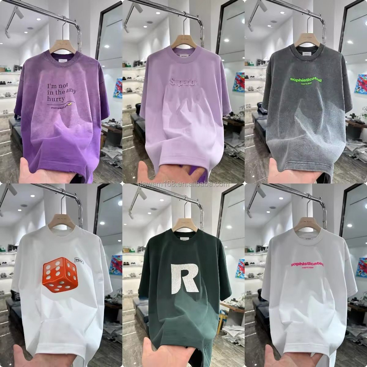 European size trendy T-shirt men's printed men's T-shirt high quality graphic T-shirt wholesale