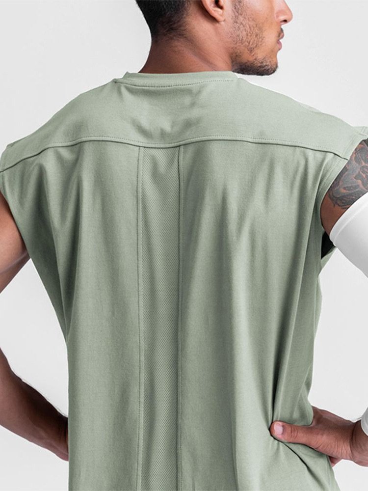 Custom Workout Bodybuilding Muscle Tank Top Men Fitness Sleeveless Shirt T-Shirt Basketball Gym Running Singlets For Men Cotton