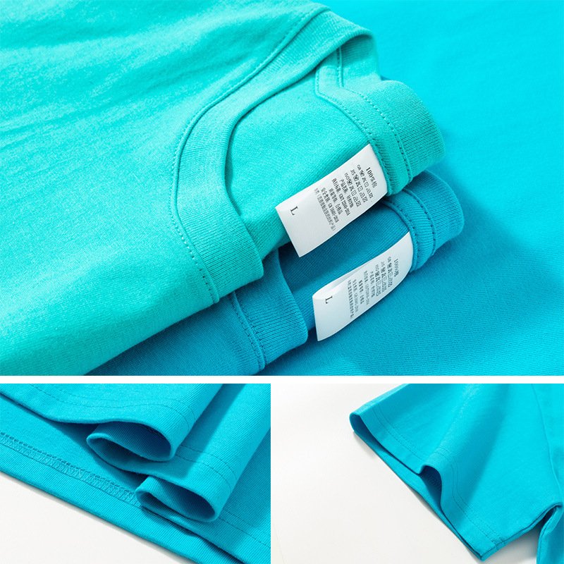 Wholesale Custom 200G Combed Cotton Normal Shoulder Loose T-shirt For Man High Quality O-neck Blank Men's T-shirt