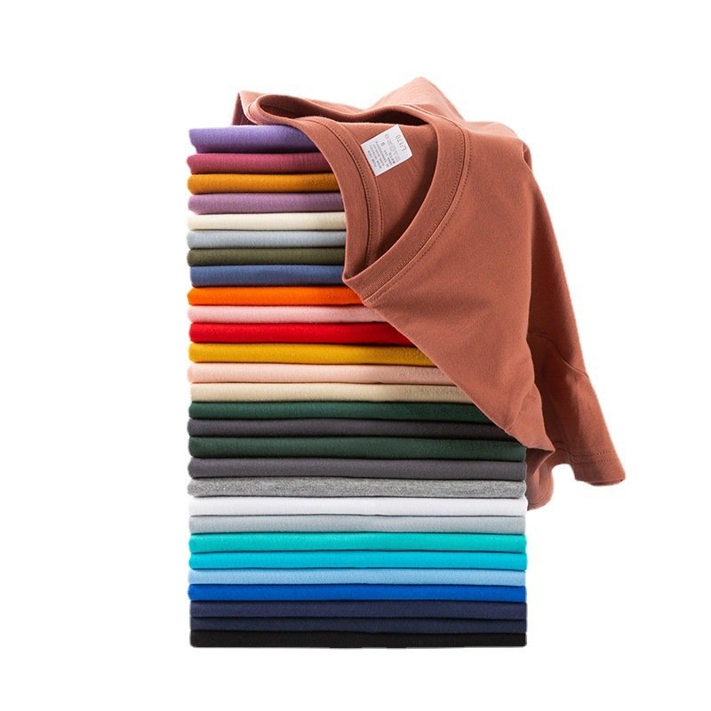 Wholesale Custom 200G Combed Cotton Normal Shoulder Loose T-shirt For Man High Quality O-neck Blank Men's T-shirt