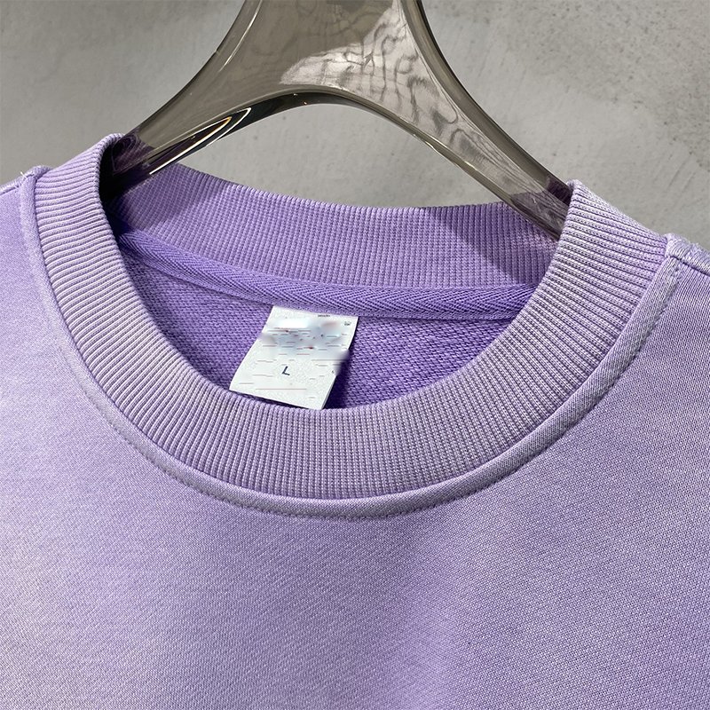 High Quality 360gsm Water Wash Raw Edge Distort Unisex T-shirt Cotton French Terry Vintage French Terry Men's T-shirt