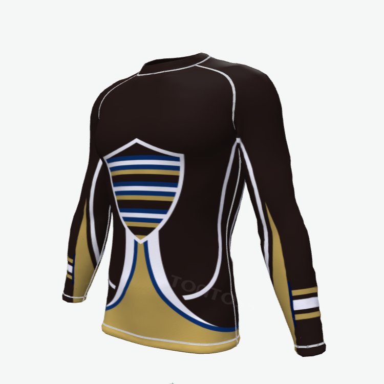 Soft Fabric Custom Logo Long Sleeve Surf Shirt Sportswear Polyester Adults Unisex Rash Guard Shirt Black Rashguard Shirt for Men