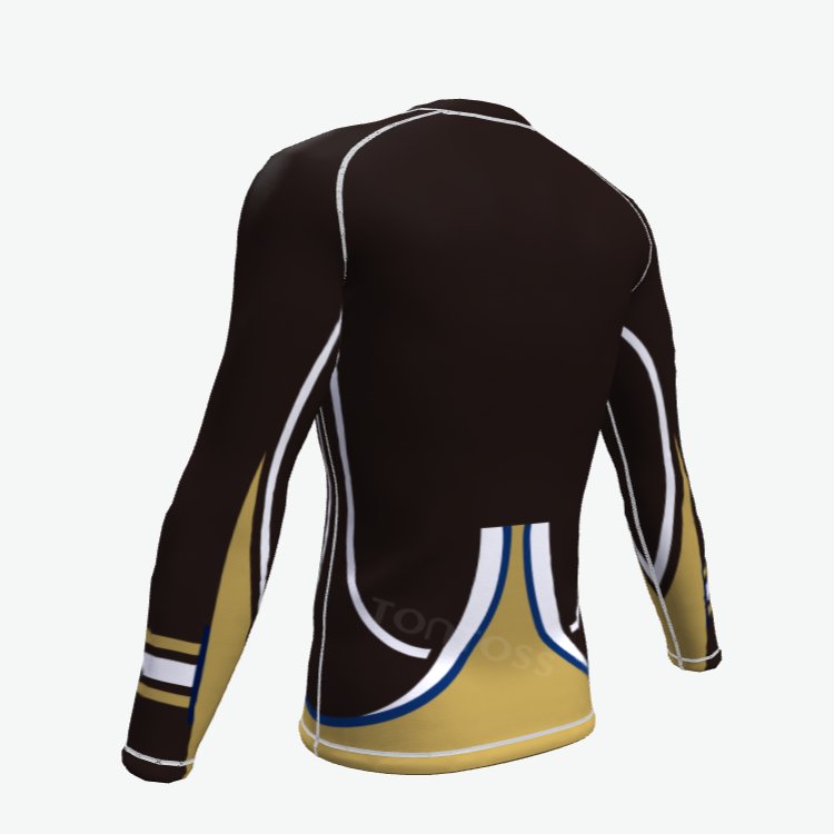 Soft Fabric Custom Logo Long Sleeve Surf Shirt Sportswear Polyester Adults Unisex Rash Guard Shirt Black Rashguard Shirt for Men