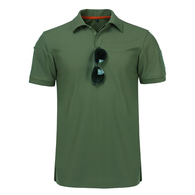 High quality Men's Tactical Short Sleeve polo Shirt Cargo Tactical Shirt Outdoor T-Shirt Men's Embroidered Polo Shirts