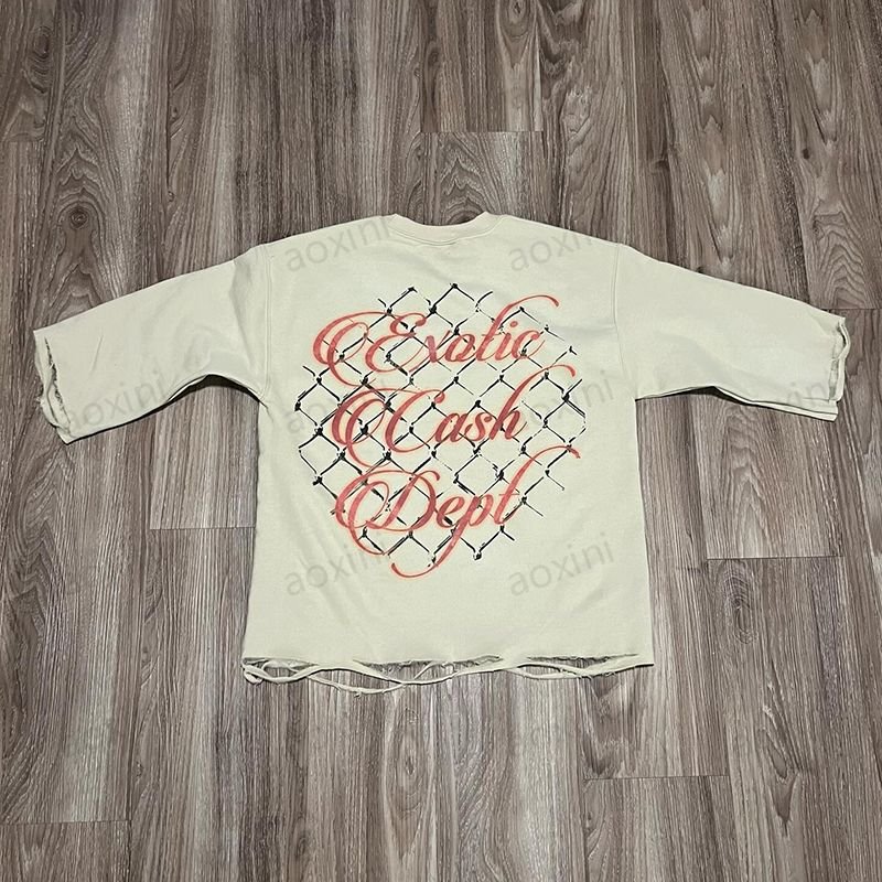 Street wear custom manufacturer cotton t shirt vintage oversized gaphic cropped tshirt double layer long sleeve men's t shirts