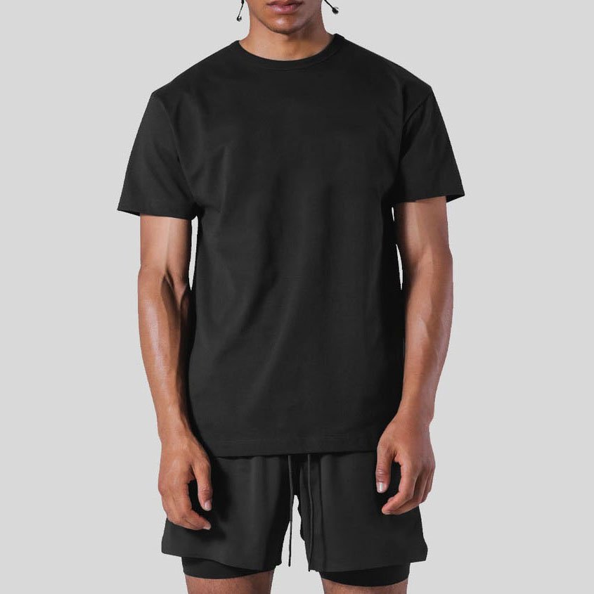 200 GSM cotton mens blank workout gym T Shirts High Quality Casual Quick Dry Plus Size Men's T-shirts