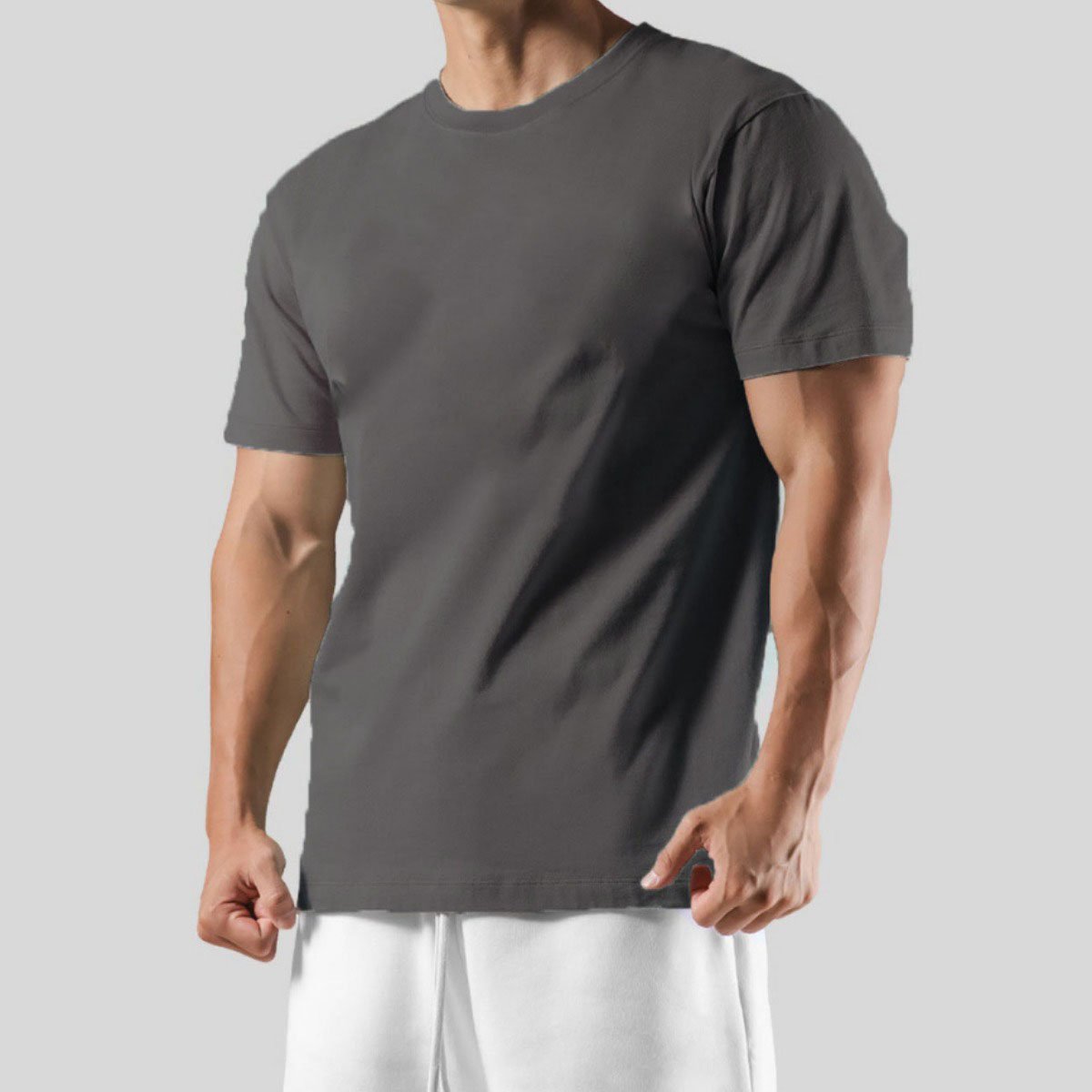 200 GSM cotton mens blank workout gym T Shirts High Quality Casual Quick Dry Plus Size Men's T-shirts