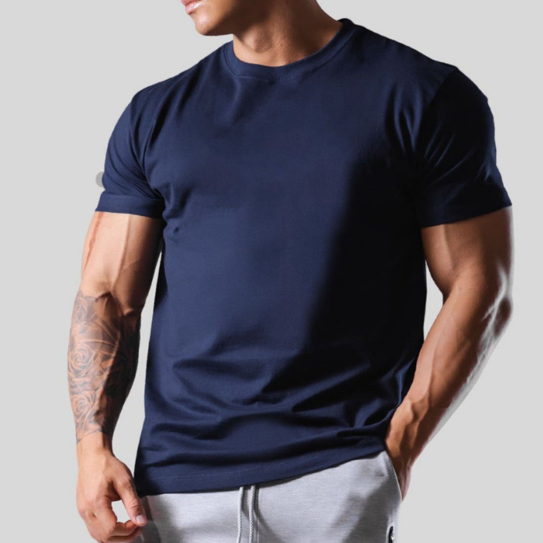 200 GSM cotton mens blank workout gym T Shirts High Quality Casual Quick Dry Plus Size Men's T-shirts