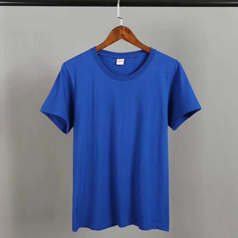 Custom oversized summer 100% polyester round collar pullover short sleeve LOGO custom dry suitable men's T-shirt