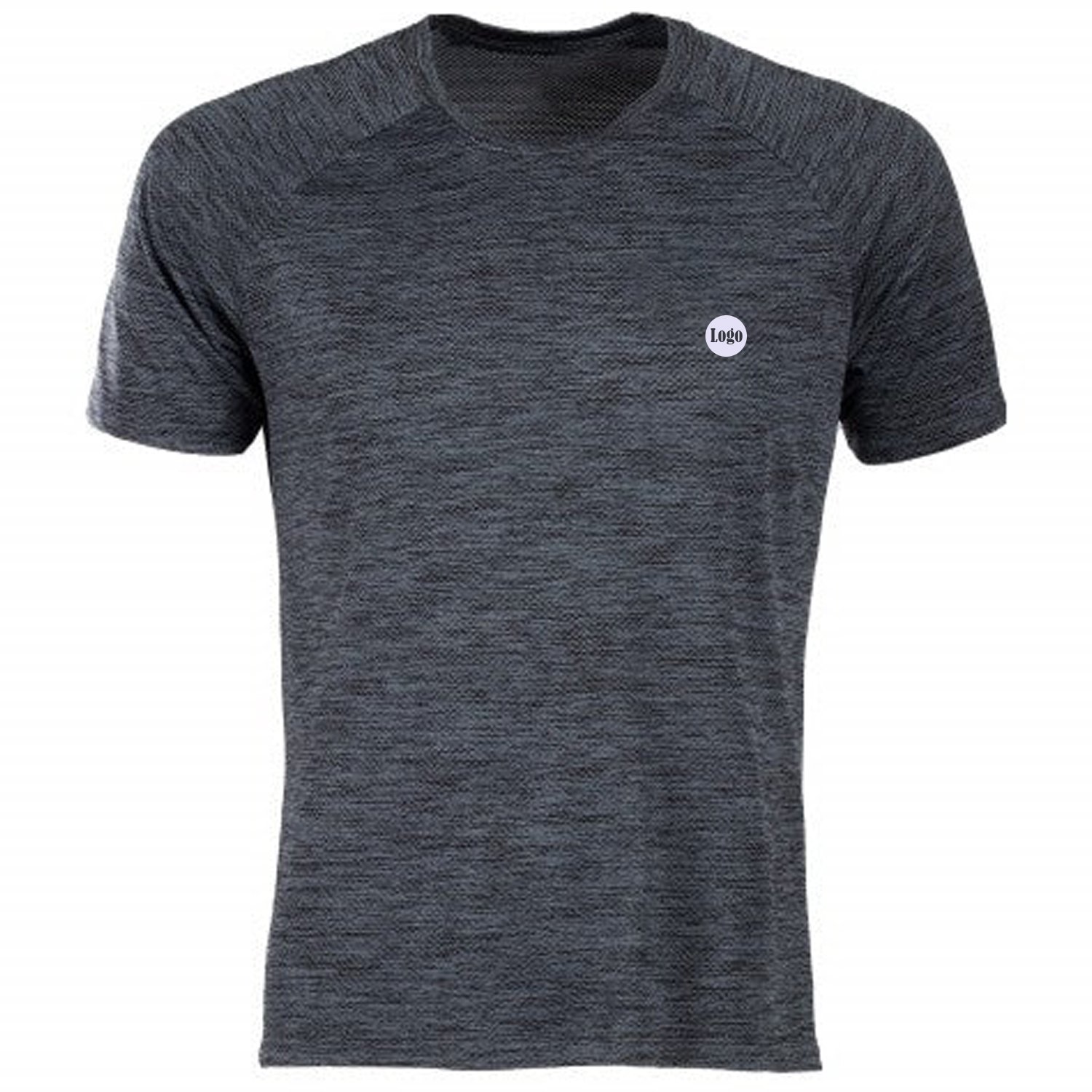 OEM ODM Custom Polyester Elastane Logo Printed Sports Workout Men's T-Shirts Summer Wear Quick Dry Promotional Tee From BD