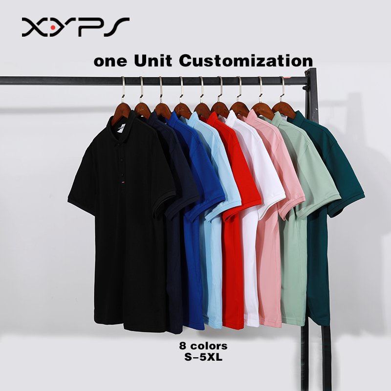 Customised Premium Soft Touch Men's Polo T-Shirt Unisex Adult Plain Polyester Polo Blank Heavy Weight 1028