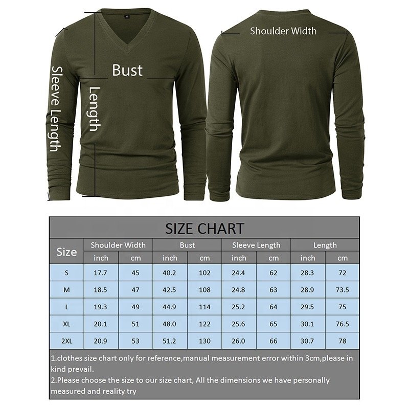 Wholesale high-quality men's V-neck slim fit solid color T-shirt logo blank home casual T-shirt for men