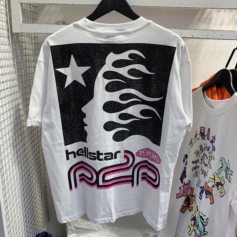 100% Cotton Unisex Printed European and American trendy loose fashion brand casual pure cotton streetwear summer T-shirt 2024