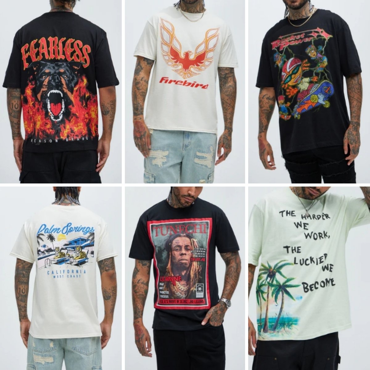 Clearance 2024 High quality Printed Fashion Designer T-shirt for Men's Casual Loose Printed T-shirt Random Delivery