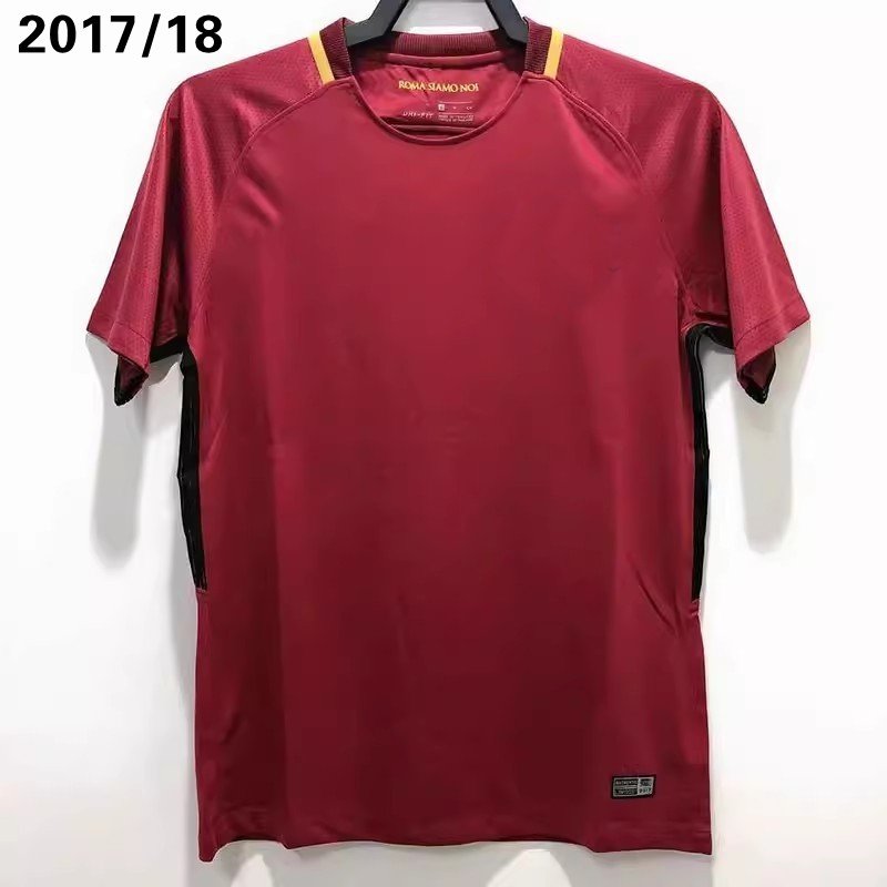 Summer casual sports men's T-shirt jersey Italian city retro1990 2018 team jersey Red Black White Blue White bluegray-green Rome