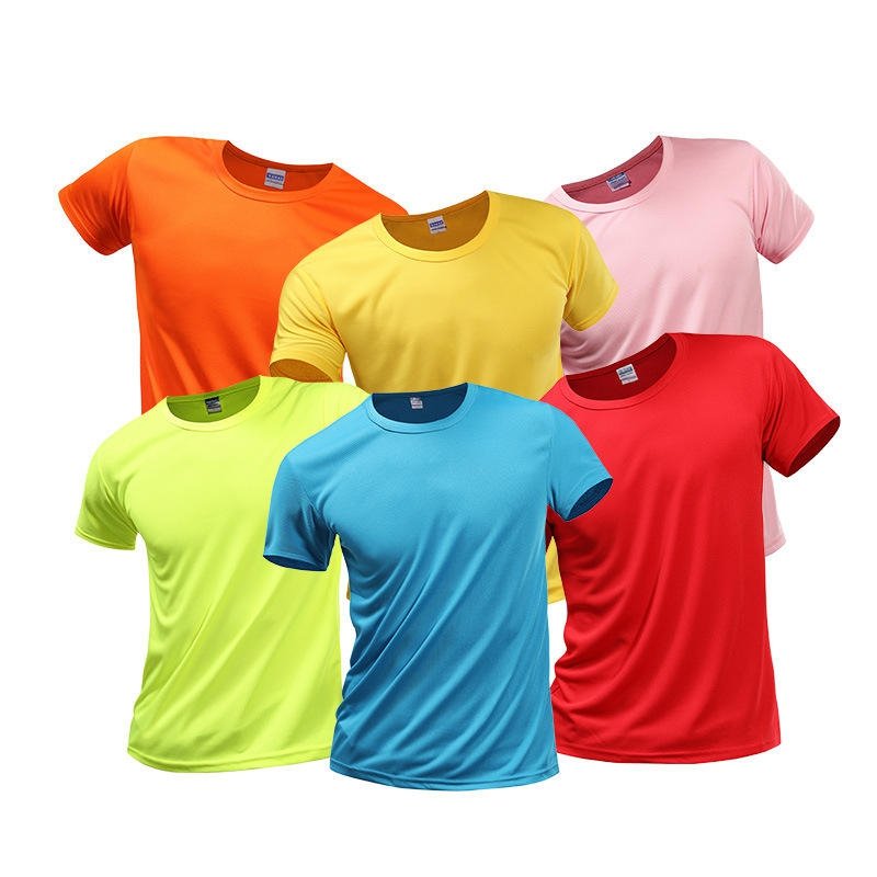 Wholesale Custom Logo Printing Polyester T-shirt Breathable Quick Dry Running Fitness Gym Men dri fi T Shirts