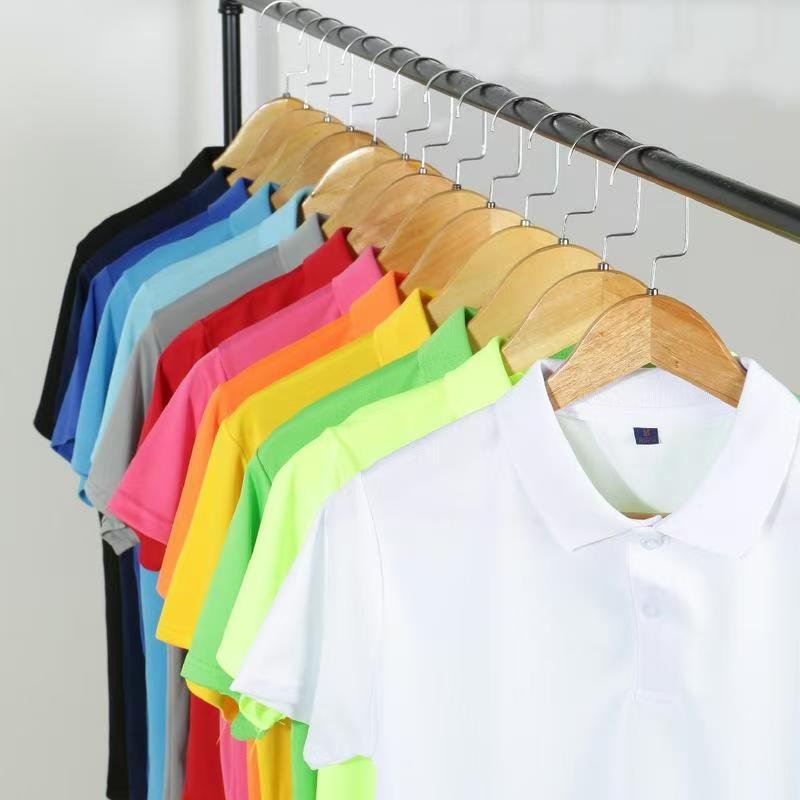 custom logo with embroidery logo Printed quick dry golf polos plain polyester collar polo t shirts men