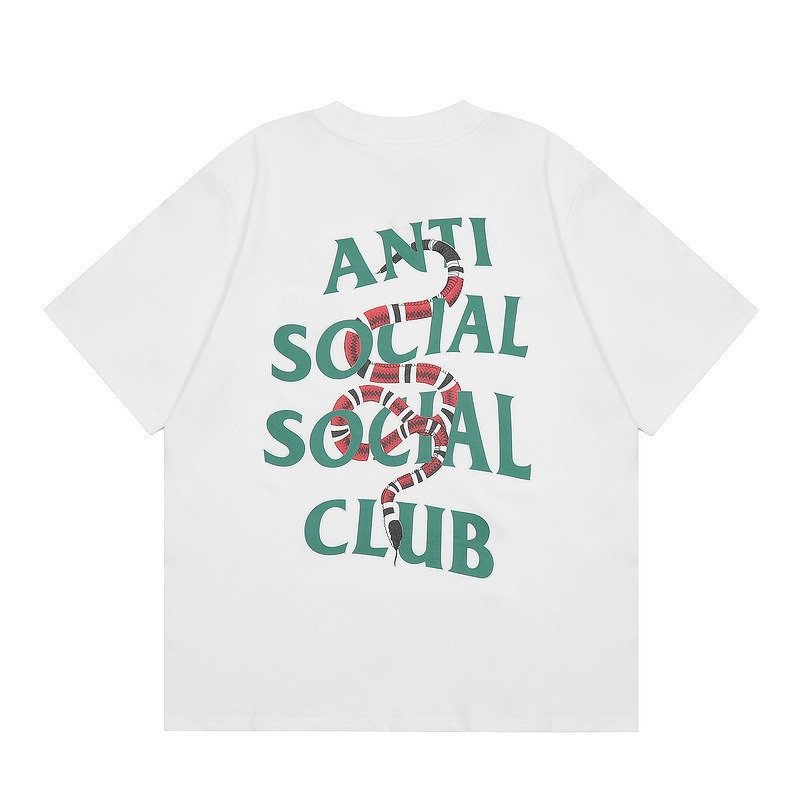 Anti Social Club T Shirts Men's Clothing Streetwear Tshirts High Quality 100% Cotton Graphic T-Shirts For Men