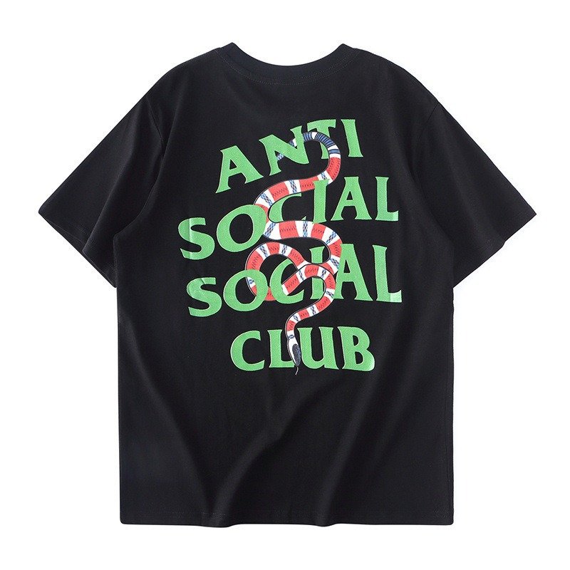 Anti Social Club T Shirts Men's Clothing Streetwear Tshirts High Quality 100% Cotton Graphic T-Shirts For Men
