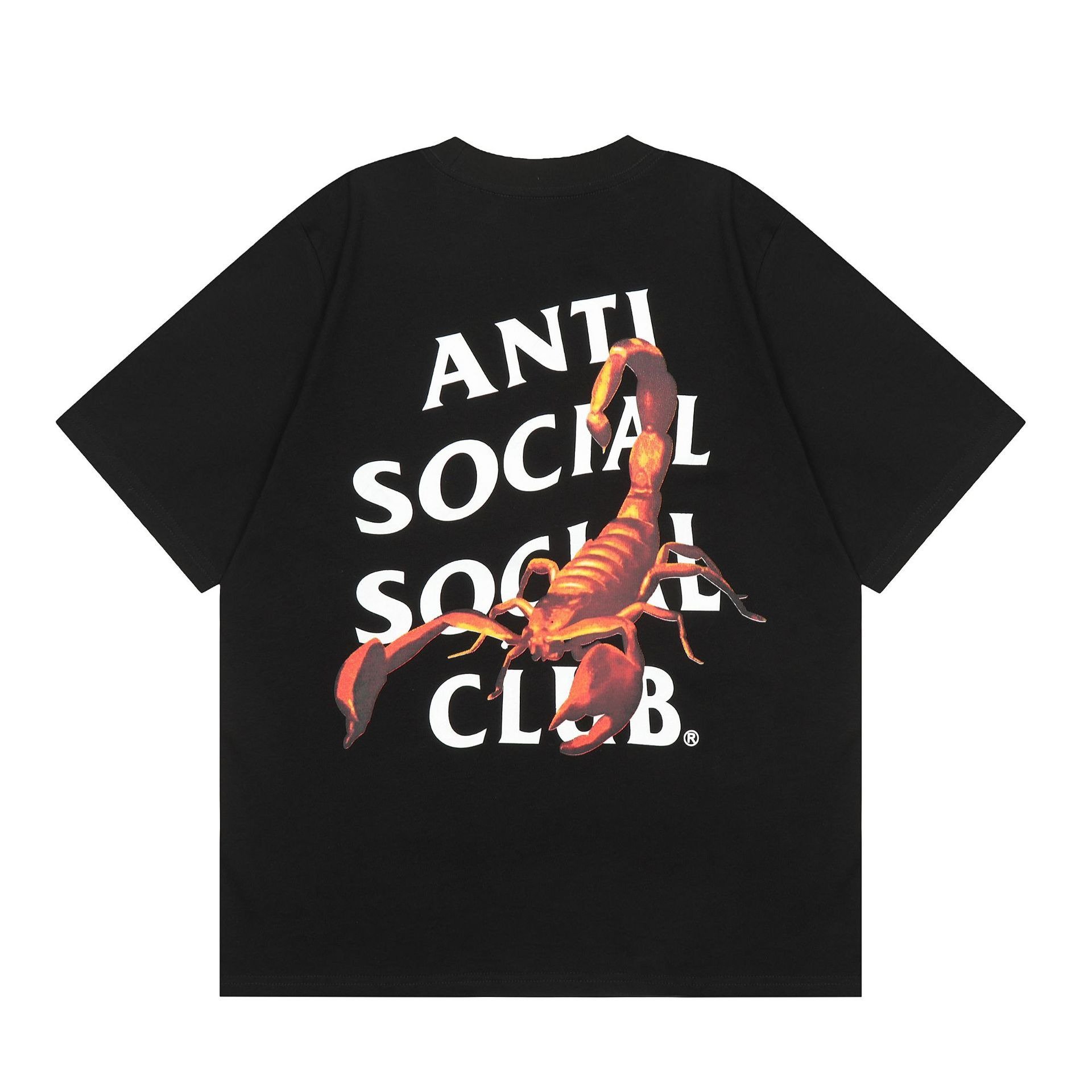 Anti Social Club T Shirts Men's Clothing Streetwear Tshirts High Quality 100% Cotton Graphic T-Shirts For Men