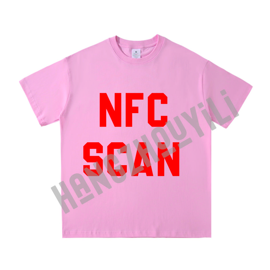 1:1 2024 Fashion Brand Hell Cotton StarStreet Wear Nfc Scan T Shirt Hell star shirt Oversized T-shirt High Quality T Shirt