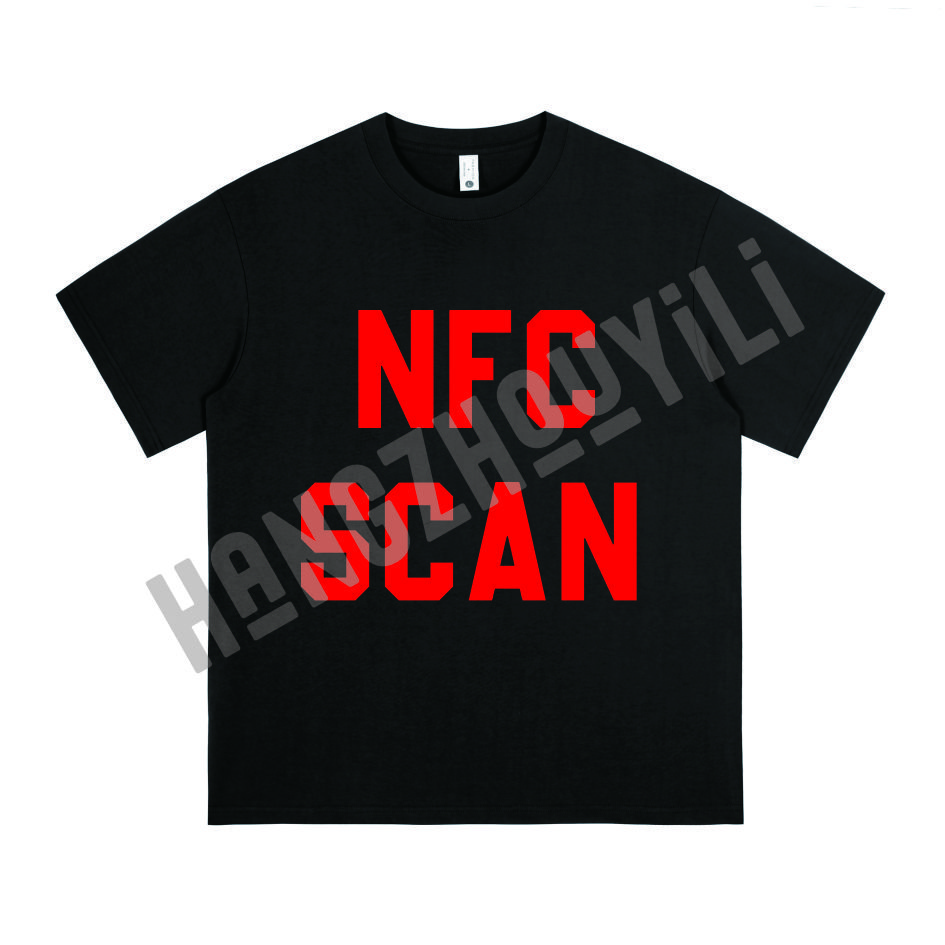 1:1 2024 Fashion Brand Hell Cotton StarStreet Wear Nfc Scan T Shirt Hell star shirt Oversized T-shirt High Quality T Shirt