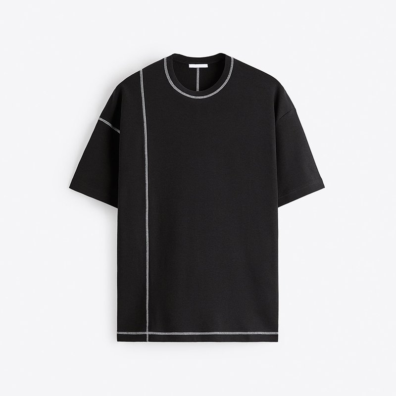 custom t shirt men's 100% cotton oversized drop shoulder tshirt luxury quality crewneck blank plain t-shirt for men
