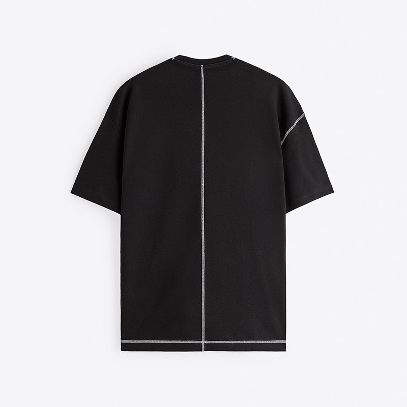 custom t shirt men's 100% cotton oversized drop shoulder tshirt luxury quality crewneck blank plain t-shirt for men