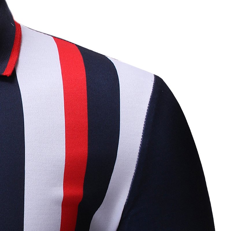 Custom Logo Factory Wholesale Summer Short Sleeve Stripe Polo T-shirt Sports Men's T-shirt