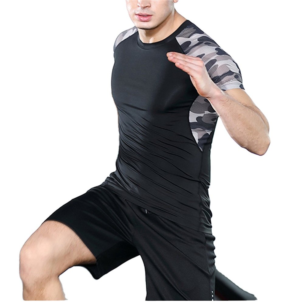 Wholesale Low MOQ High Quality O Neck Fitness Men'S T-Shirts Plus Size T-Shirts Customization