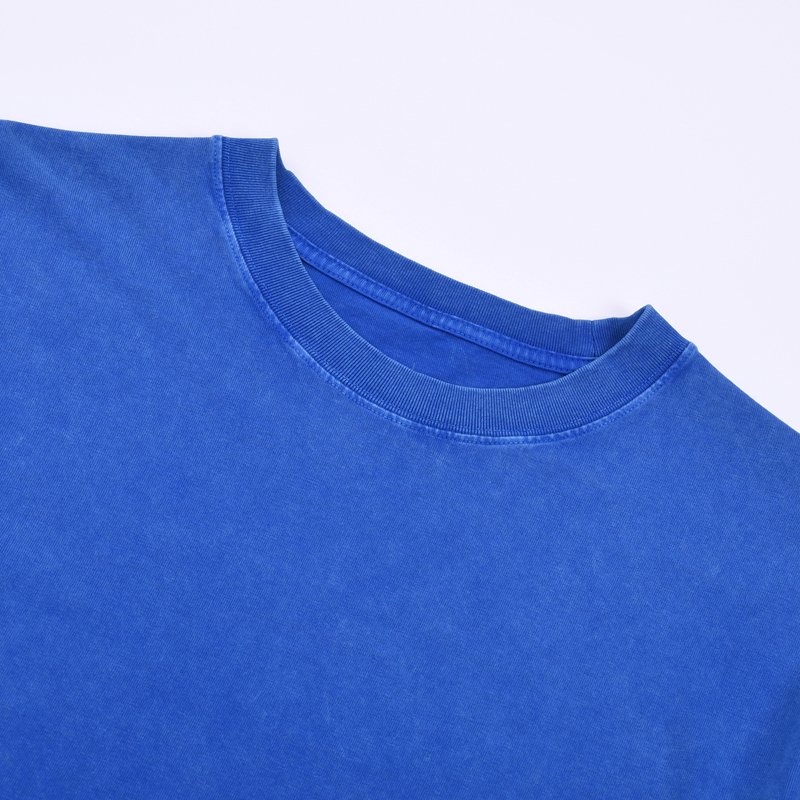 Acid Wash T Shirts Blank 100%cotton High Quality Heavyweight 250gsm Oversized Men's T Shirt Wholesale T Shirts