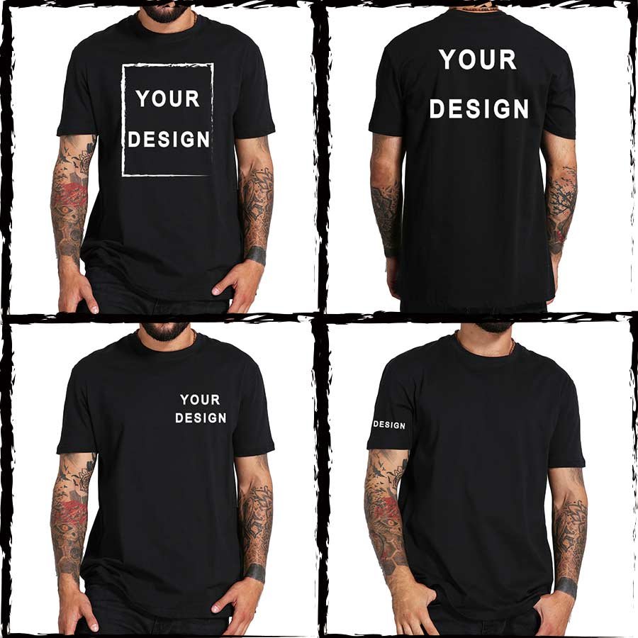 Men's Cotton Fashion T shirt Solid Mens Summer T-shirts 5XL Male Oversized T Shirts White Casual T Shirt For Man