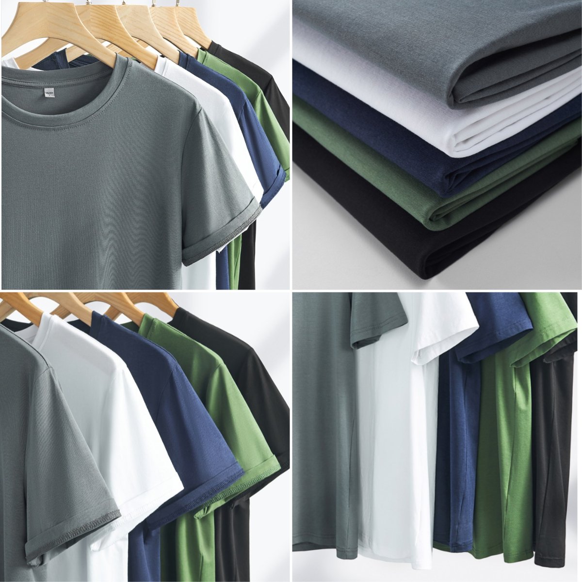 Active Wear Plus Size Men's Athletic T Shirts Shorts Sleeve Light Weight Ice Modal Workout Basic Sport Gym T-shirts For Men
