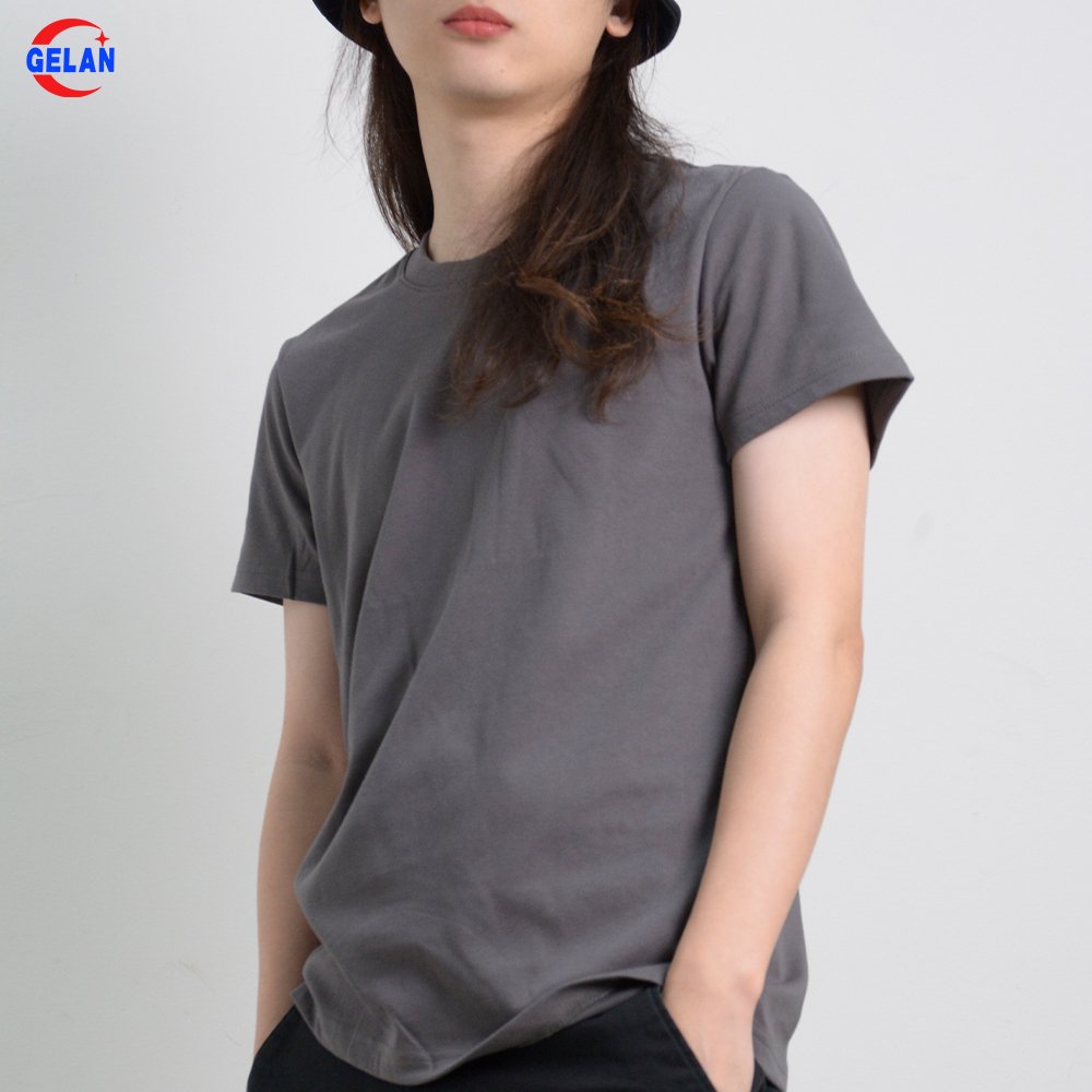 Factory OEM ODM Cotton Men's gym slim fit Tee shirt casual blank plain muscle T shirt for custom vetement homm