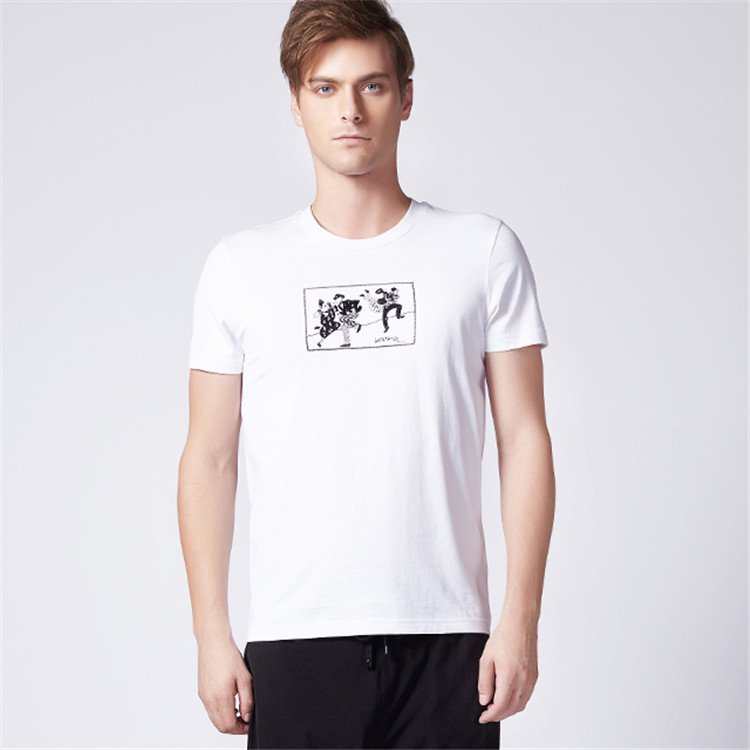 men's short sleeve blank 180-280gsm 100% cotton fitted tshirt custom silk screen t-shirts embroidery print logo quality t shirt
