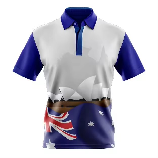 custom sublimation print men's t-shirt limated polyester polo shirts for men cool fabric polyester spandex polo shirts