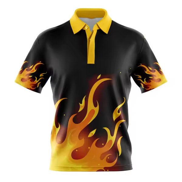 custom sublimation print men's t-shirt limated polyester polo shirts for men cool fabric polyester spandex polo shirts