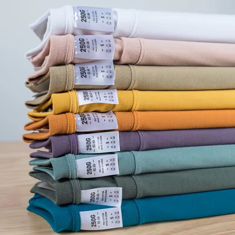 Oversized Drop shoulder High Quality 250gsm Cotton Blank Plain Tshirt Custom 3D Printing Plus Size Men's T-Shirts