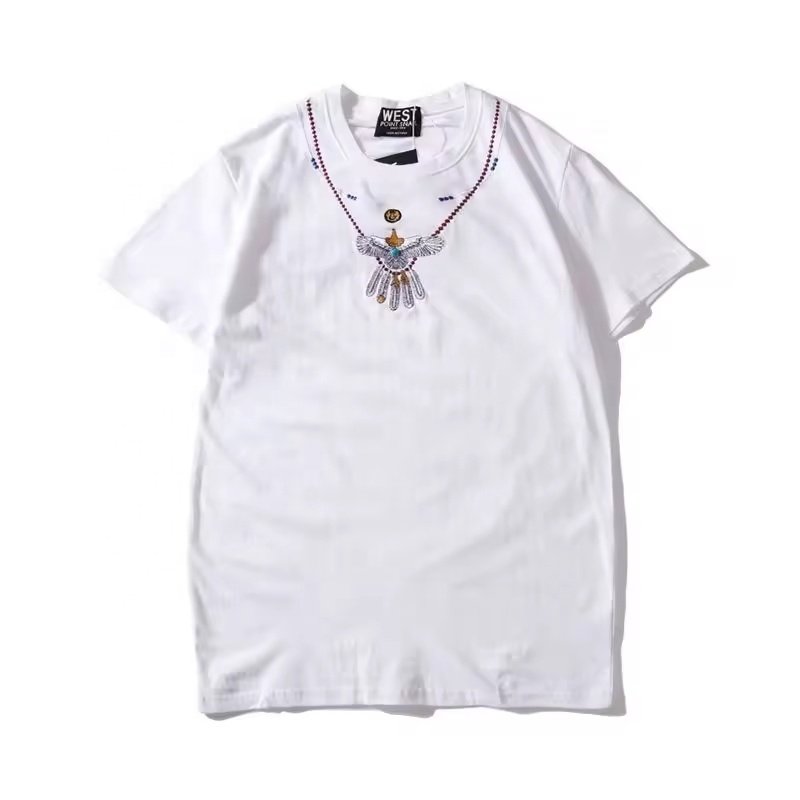 Men's short-sleeved t-shirt summer 2024 new brand trend ice silk half-sleeved cotton t-shirt top clothes men's clothing