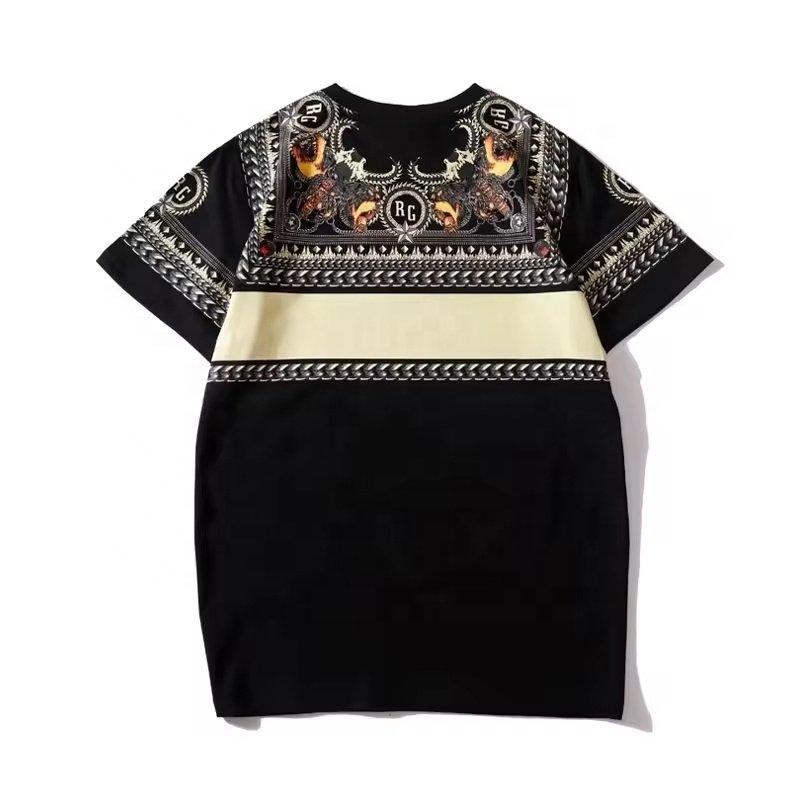 Men's short-sleeved t-shirt summer 2024 new brand trend ice silk half-sleeved cotton t-shirt top clothes men's clothing