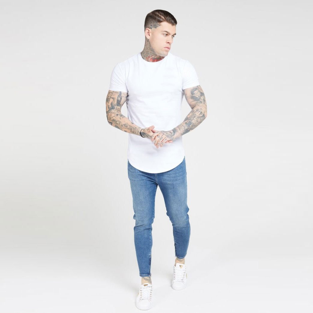 Custom plain plus size men's t-shirt for men 100% cotton custom made oversized men t-shirts Cotton Blend T Shirts