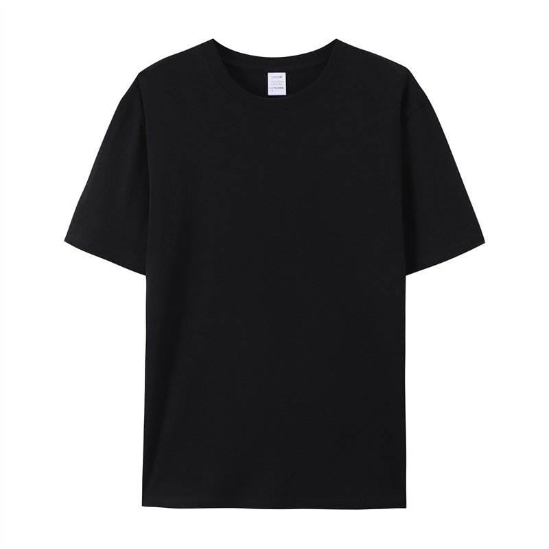 Wholesale Mens high-quality t-shirt Printing on-demand printing logo label 100% cotton embroidered white t-shirt