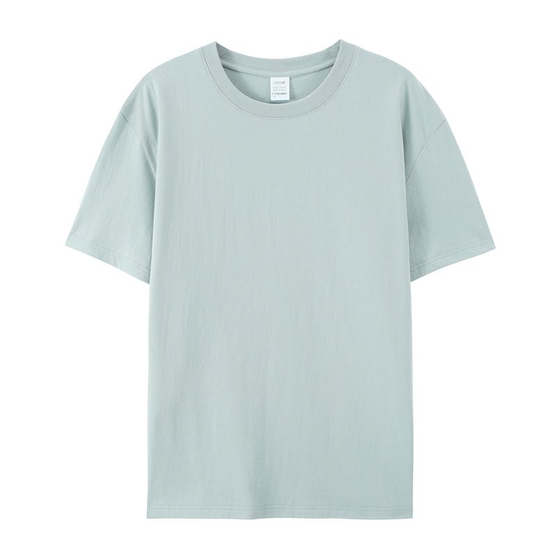 Wholesale Mens high-quality t-shirt Printing on-demand printing logo label 100% cotton embroidered white t-shirt