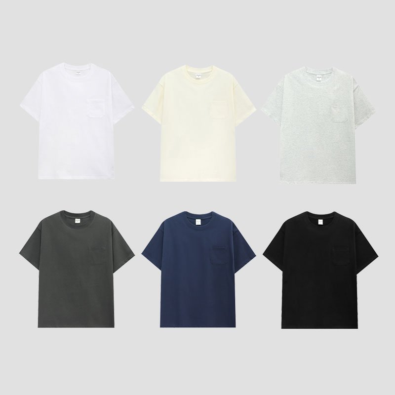 240gsm Luxury High Quality T shirt 100% Cotton Plus Size Men's T-shirts Custom Screen Print Oversized Tshirt Heavyweight T Shirt