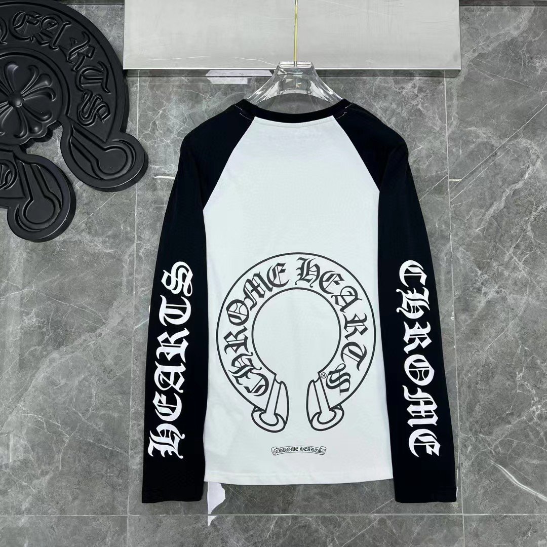King Mcgreen Star Chrome Heart Spring Street Boys Girls long-sleeved T-shirt for men and women