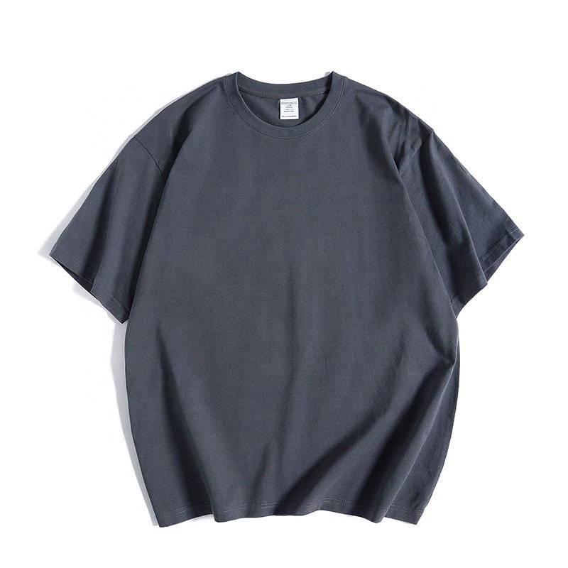Custom 250g High Quality HeavyWeight Plain Oversized Tshirt Printing Embroidery Custom Blank 100% Cotton drop shoulder T-Shirt