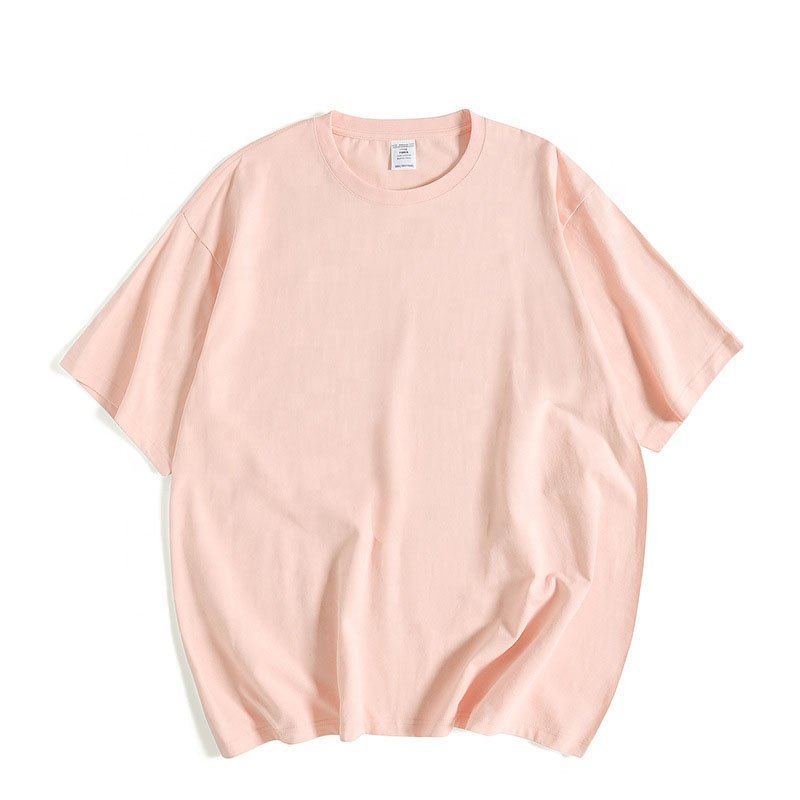 Custom 250g High Quality HeavyWeight Plain Oversized Tshirt Printing Embroidery Custom Blank 100% Cotton drop shoulder T-Shirt