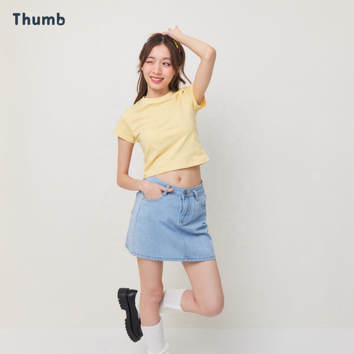 2023 New Design Women Slim Fit Basic Blank Crop T Shirts For Sale Women Crop Tops In All Colors And Sizes