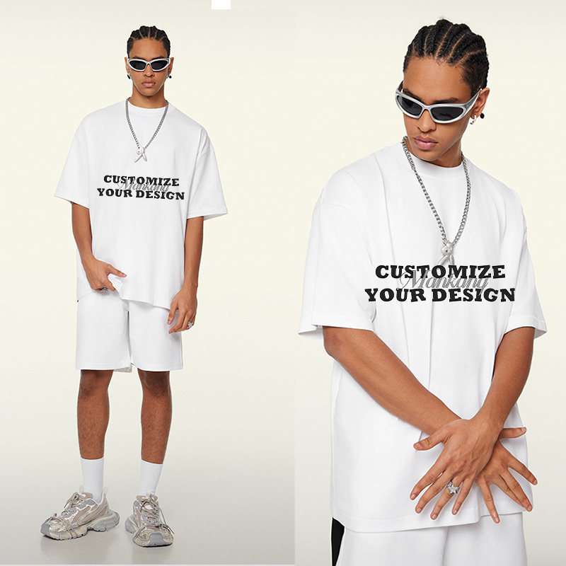 streetwear oversized tshirt drop shoulder heavyweight vintage washed graphic t shirts hip hop plus size men's t-shirts big size