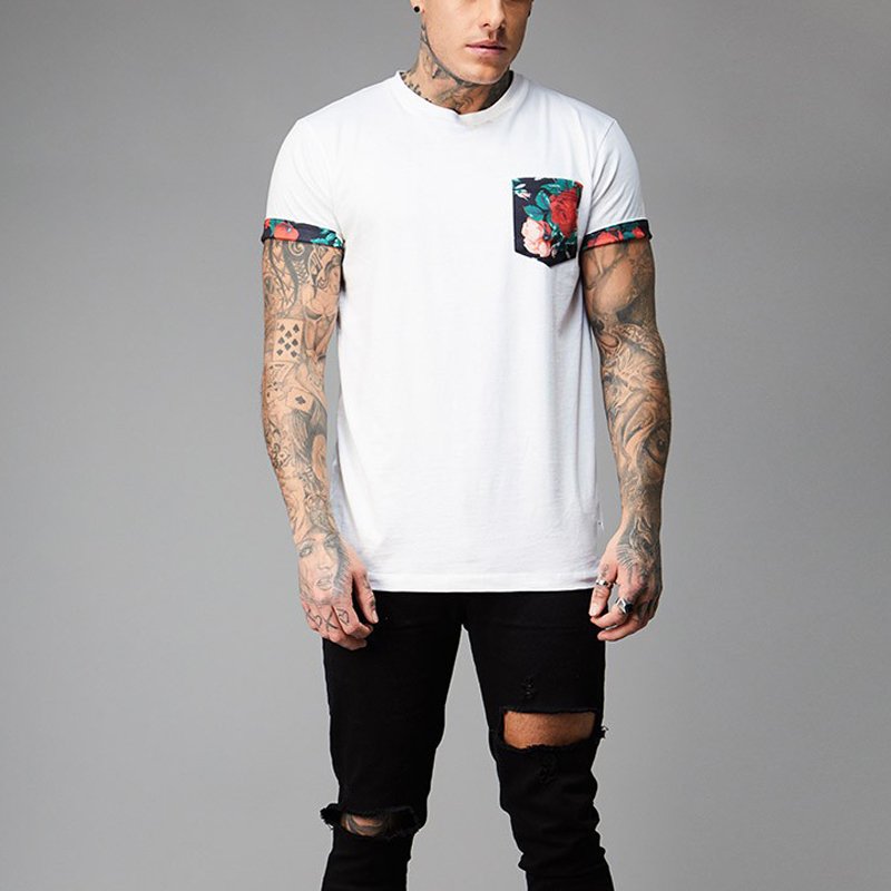 Italy manufacturers men's clothing v neck t shirts 100% cotton with short sleeves solid blue color 2023